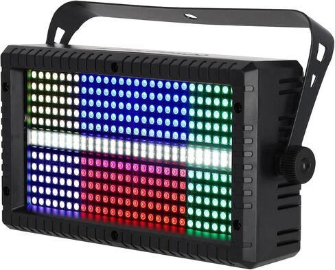 Rockville STAGE PANEL 336 ضوء تأثير بصري، مجموعة غسيل + مصفوفة، 50 واط، تأثيرات ستروب، 30 قناة تحكم DMX، 10 برامج تلقائية وصوتية مثالية لأكشاك DJ والنوادي والحفلات وإضاءة المسرح in Kuwait
