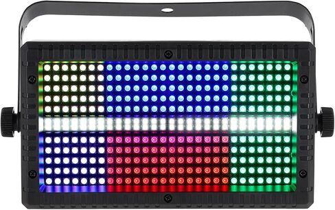 Rockville STAGE PANEL 336 ضوء تأثير بصري، مجموعة غسيل + مصفوفة، 50 واط، تأثيرات ستروب، 30 قناة تحكم DMX، 10 برامج تلقائية وصوتية مثالية لأكشاك DJ والنوادي والحفلات وإضاءة المسرح in Kuwait