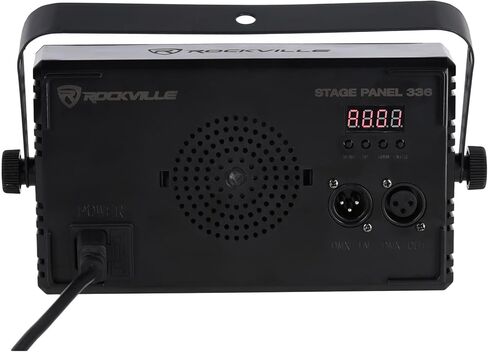 Rockville STAGE PANEL 336 ضوء تأثير بصري، مجموعة غسيل + مصفوفة، 50 واط، تأثيرات ستروب، 30 قناة تحكم DMX، 10 برامج تلقائية وصوتية مثالية لأكشاك DJ والنوادي والحفلات وإضاءة المسرح in Kuwait