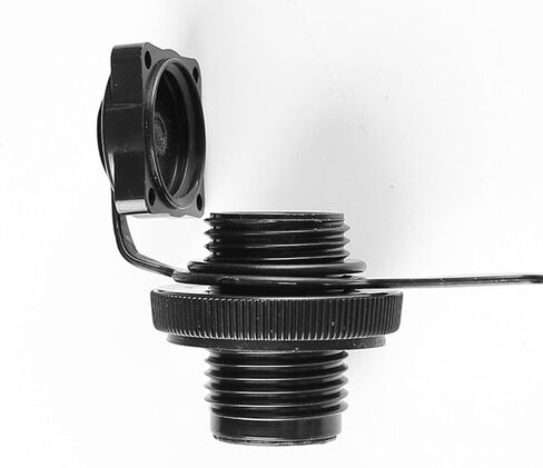 2 PCS Inflatable Boat Air Valves - Spiral Air Plugs for Quick Inflation & Deflation - Universal Replacement for Kayak, Airbeds, Rafts, and Pool Boats Black in Saudi Arabia