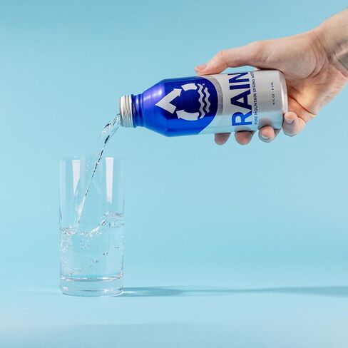 RAIN, Spring Water, 16 Oz, 24 Pack, Bottled At The Source, Recyclable Eco Friendly Aluminum in Saudi Arabia