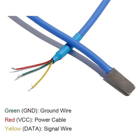 Patch Type DS18B20 Temperature Sensor Encapsulated Silicone Wire 20mm*7.5mm*3.5mm Copper Nickel-plated Probe(WHITE) in Saudi Arabia