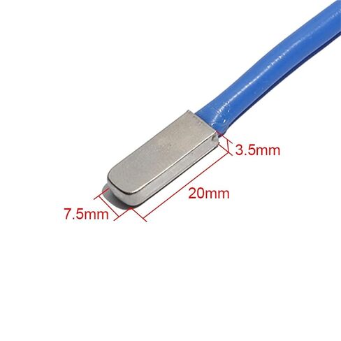 Patch Type DS18B20 Temperature Sensor Encapsulated Silicone Wire 20mm*7.5mm*3.5mm Copper Nickel-plated Probe(WHITE) in Saudi Arabia