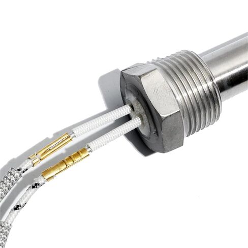 DN15 (1/2 بوصة) عنصر تسخين خرطوشة الخيط للمياه 201SS 15 مم أنبوب ضياء. 1300 وات/1500 وات/1700 وات/1800 وات/2200 وات مع صامولة (380 فولت، DN15 15x400 مم 1500 وات) in Kuwait