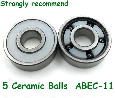 محامل Abec-11 Si3n4 السيراميك 5 كرات 608 الأسطوانة تزلج تحمل سرعة التزلج سكوتر Longboard سكيت in Saudi Arabia