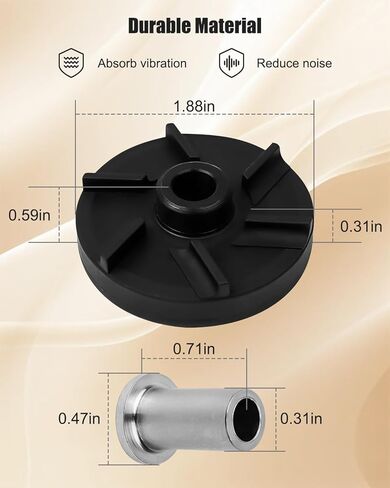 TIKSCIENCE 3587 المكره المغناطيسية ومبيت المحمل مناسب لـ CRATHCO D25 D255 D35 D355 D15 D155 استبدال 3220 Mcx، المكره المغناطيسي القياسي وغطاء المحمل 3 عبوات in Saudi Arabia