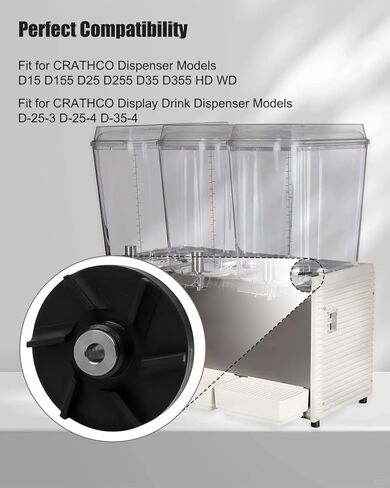 TIKSCIENCE 3587 المكره المغناطيسية ومبيت المحمل مناسب لـ CRATHCO D25 D255 D35 D355 D15 D155 استبدال 3220 Mcx، المكره المغناطيسي القياسي وغطاء المحمل 3 عبوات in Saudi Arabia