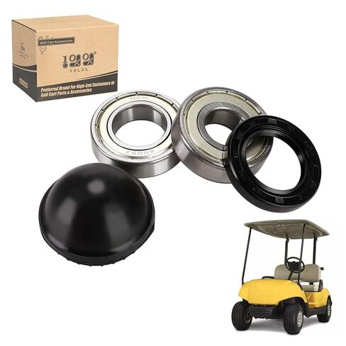 10L0L Golf Cart Front Wheel Bearing Kit for Yamaha G2,G8,G9,G11,G14,G16,G19,G20,G21,G22,G29 Gas & Electric,Inner Wheel Sealed Ball and Commutator Bearing with Rubber Front Hub Dust Cover, 93306-005Y3 in Saudi Arabia