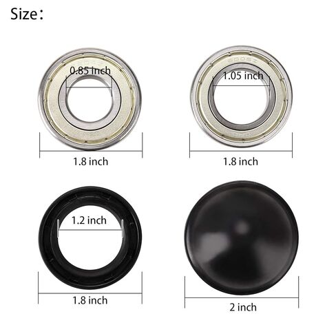 10L0L Golf Cart Front Wheel Bearing Kit for Yamaha G2,G8,G9,G11,G14,G16,G19,G20,G21,G22,G29 Gas & Electric,Inner Wheel Sealed Ball and Commutator Bearing with Rubber Front Hub Dust Cover, 93306-005Y3 in Saudi Arabia