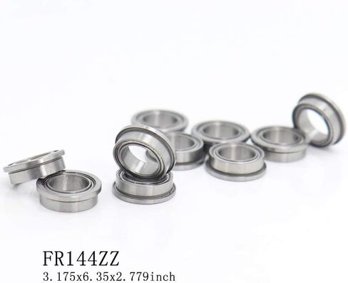 TMP1105 Flange Ball Bearings FR144ZZ Bearing 3.175x6.35x2.779 mm ABEC-1 Inch Flanged FR144 Z ZZ in Saudi Arabia