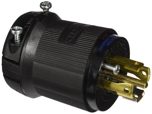 HBL2811BK Locking Plug 30 amp 3 Phase 120/208V L21-30P Black in Saudi Arabia