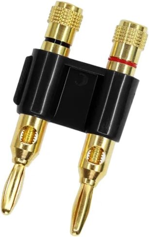 20PCS 4mm Double Banana Plug Test Wire Connector - Solder-Free Lantern Head & Gold Plated Terminal(Red10Pcs Black10Pcs) in Saudi Arabia