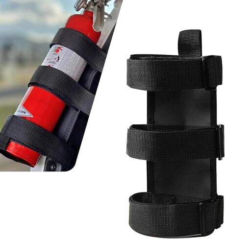WZP Roll Bar Fire Extinguisher Mount Holder, Adjustable Fire Extinguisher Holder, Jeep Accessories Compatible with Jeep Wrangler 1965-2026 JL JK JKU TJ CJ (Black) in Saudi Arabia