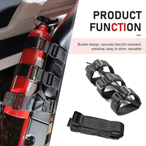 WZP Roll Bar Fire Extinguisher Mount Holder, Adjustable Fire Extinguisher Holder, Jeep Accessories Compatible with Jeep Wrangler 1965-2026 JL JK JKU TJ CJ (Black) in Saudi Arabia