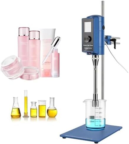 High-Speed Laboratory Homogenizer, 500W Digital Disperser & Emulsifier with Adjustable Speed 2000-28000rpm - Ideal for Cosmetic Formulations, Efficient Mixing & Blending in Saudi Arabia