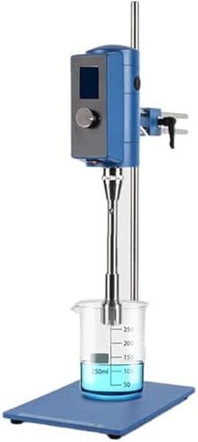 High-Speed Laboratory Homogenizer Emulsifier, 500W Digital Display, 2000-28000 RPM Adjustable, Powerful Shear Mixer for Smooth Blending and Dispersion in Saudi Arabia
