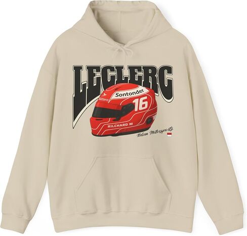 Leclerc Hoodie | Inspired Racing Driver Shirt, Motorsports Apparel, Race Fan Gear, Racing Team Merchandise, Streetwear Tee in Saudi Arabia