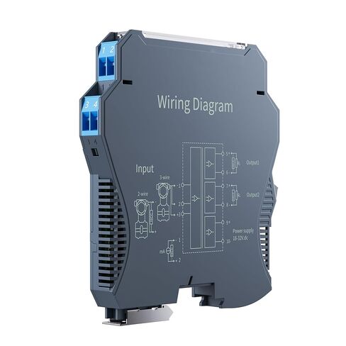 عازل إشارة تناظرية DC24V 4-20mA إلى 0-10V 0-5V 1-5V 1 في 1 خارج 35 مم DIN Rail (الإخراج 0-5V، الإدخال 0-20mA) in Kuwait