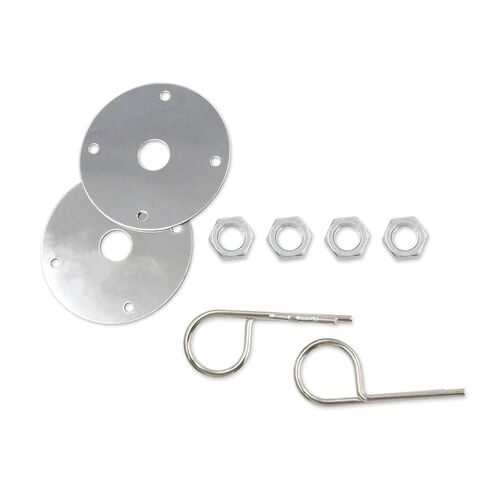 مجموعة دبابيس غطاء محرك السيارة من الفولاذ المقاوم للصدأ العالمي لسيارات RV، وسيارات الدفع الرباعي، ومجموعة دبابيس مزلاج غطاء محرك السيارة، طقم غطاء محرك السيارة، باللون الأسود والفضي (فضي) in Kuwait