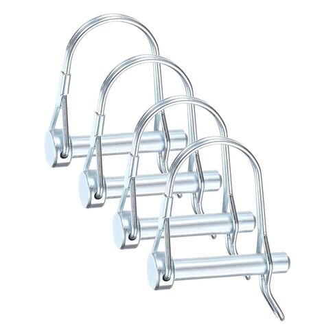 M METERXITY 4-Pack Trailer Coupler Pin, 5/16" Diameter 1.77" Long Carbon Steel Galvanized Round Arch Lock Wire Hitch Pins for Farm Trailers/Lawn Mowers/Garden, Coupler PTO Shaft in Saudi Arabia