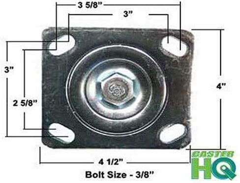 CasterHQ- 8" X 2" INCH Swivel Caster - PHENOLIC Wheel - 1,250 LBS Capacity in Saudi Arabia