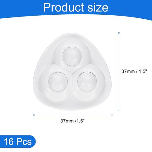 uxcell 16 Pcs Self Adhesive Caster Wheels, 360 Degree Rotation Mini Caster Swivel Rollers Universal Sticky Swivel Wheels for Furniture Storage Bins Trash Can (White, 3 Nylon Rolling Ball) in Saudi Arabia