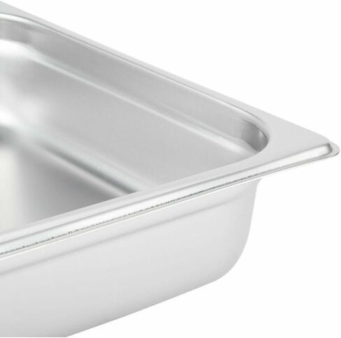 Soro Essentials- 2/3 Size 2-1/2" Deep Stainless Steel Anti-Jamming Steam Table Pan 24 Gauge- Chafer Food Pan Stackable Anti-Jam Steam Pans for Hotel Restaurant Supplies Party Buffet Event Catering in Saudi Arabia