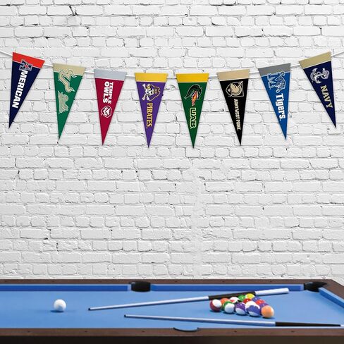 Rico Industries NCAA American Athletic Conference Complete 4" x 9" Felt Mini Pennant League Set (Includes ALL Football Teams) in Saudi Arabia