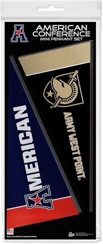 Rico Industries NCAA American Athletic Conference Complete 4" x 9" Felt Mini Pennant League Set (Includes ALL Football Teams) in Saudi Arabia