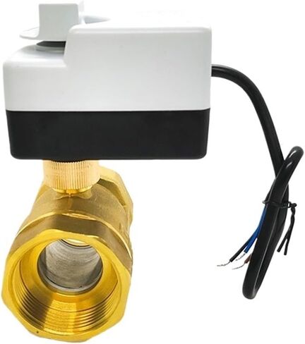 1-1/2" Brass Ball Valve Three-Wire Two-Control Two-Way Actuator Internal Thread with Manual Switch AC220V in Saudi Arabia