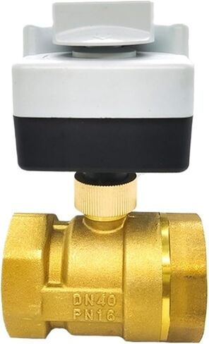 1-1/2" Brass Ball Valve Three-Wire Two-Control Two-Way Actuator Internal Thread with Manual Switch AC220V in Saudi Arabia