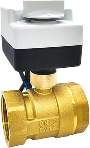 1-1/2" Brass Ball Valve Three-Wire Two-Control Two-Way Actuator Internal Thread with Manual Switch AC220V in Saudi Arabia