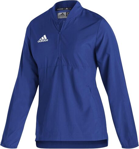 أديداس W Sideline 21 1/4 Zip LS منسوج | فريق رويال بلو/أبيض | كبير in Saudi Arabia
