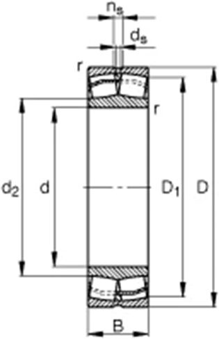 1pcs 22208 22208E E 40x80x23 Double Row Spherical Roller Bearings Self-aligning Cylindrical Bore in Saudi Arabia