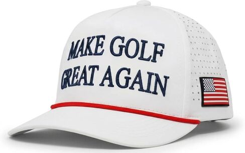 Wolph American Golf Hat - Snapback Cap Funny Golf Golf - Rope Golf Hat - قابلة للتعديل والتنفس - هدية غولف مضحكة للرجال والنساء. أحمر in Kuwait