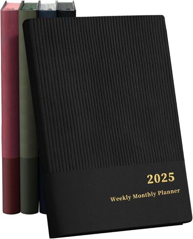 مخطط 2025، مخطط شهري أسبوعي 2025، 8.25 بوصة × 5.85 بوصة، 12 شهرًا، يناير 2025 إلى ديسمبر 2025، مخطط مدرسي بغطاء مرن ناعم، ورق سميك ممتاز، لمكتب العمل المدرسي، أخضر in Kuwait