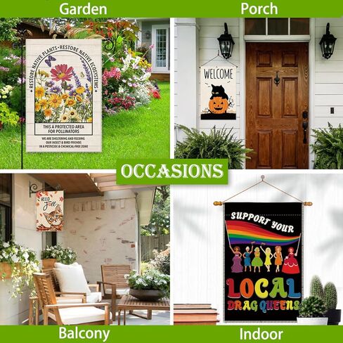 Hafhue If We're Not Home, We're Watching Our Baseball Star Garden Flag, 12 x 18 Inch Double Sided Farmhouse Holiday Yard Garden Lawn Patio Court Decor Flag, Baseball Star Support MLB Fan Yard Flags in Saudi Arabia