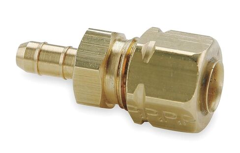 Parker Hannifin 22CA-4-4 Dubl-Barb Brass Body Union Fitting, 1/4" Barb Tube x 1/4" Compress-Align Tube in Saudi Arabia