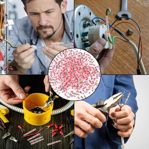 150 PCS Solder Seal Wire Connectors Red Heat Shrink Tubing Heat Shrink Solder Butt Connectors AWG22-18 Kit for Automotive and Electronics Industry in Saudi Arabia