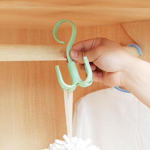 360 Degree Rotating Hook, Multi-Purpose for Home Organization, No Drill, Adhesive Wall Hook for Belt, Bag, Scarf, Coat, and More(Blue) in Saudi Arabia