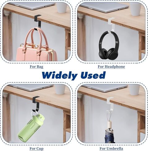Ymapinc Purse Hook for Table，2PCS Heavy Duty Purse Bag Holder Alloy Materials Purses Holder Desk Hook for Bag,Keys,Headphone and Umbrella in Saudi Arabia