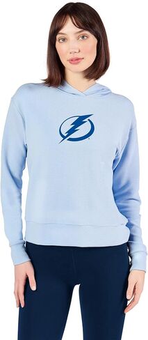 بلوفر نسائي ناعم بغطاء للرأس من Northwest NHL Tampa Bay Lightning، سويت شيرت دافئ ومريح مع شعار الفريق، ملابس مريحة بأكمام طويلة، مقاس كبير in Saudi Arabia