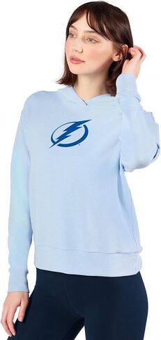 بلوفر نسائي ناعم بغطاء للرأس من Northwest NHL Tampa Bay Lightning، سويت شيرت دافئ ومريح مع شعار الفريق، ملابس مريحة بأكمام طويلة، مقاس كبير in Saudi Arabia