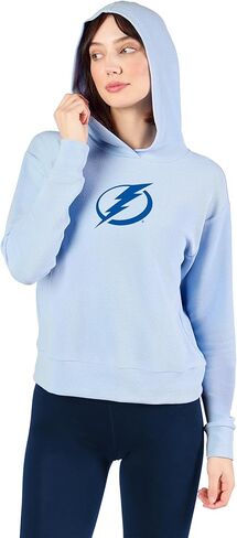 بلوفر نسائي ناعم بغطاء للرأس من Northwest NHL Tampa Bay Lightning، سويت شيرت دافئ ومريح مع شعار الفريق، ملابس مريحة بأكمام طويلة، مقاس كبير in Saudi Arabia