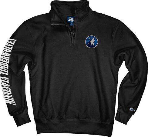 Blue 84 NBA Officially Licensed Quarter Zip Sweatshirt Sleeve Black in Saudi Arabia