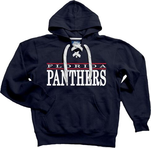 Blue 84 NHL unisex-adult Nhl Officially Licensed Lace Up Hockey Hooded Sweatshirt Logo in Saudi Arabia