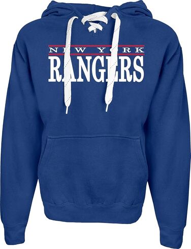 Blue 84 NHL unisex-adult Nhl Officially Licensed Lace Up Hockey Hooded Sweatshirt Logo in Saudi Arabia
