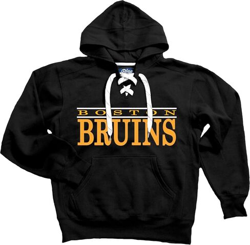 Blue 84 NHL unisex-adult Nhl Officially Licensed Lace Up Hockey Hooded Sweatshirt Logo in Saudi Arabia