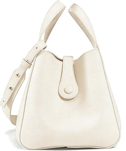 NEWBELLA Women's Bucket Bag - Square Top Handle Satchel with Crossbody Strap, Shoulder Bag for Work & Daily Commute in Saudi Arabia