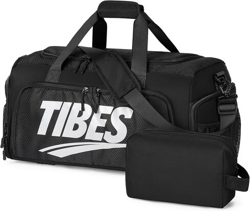Canvas Mens Duffle Bag for Travel - Expandable 50L Weekender Bags with Toiletry Bag, Overnight Bag Travel Duffel Carry On Luggage with Removable Shoulder Strap, Durable & Water-Resistant in Kuwait